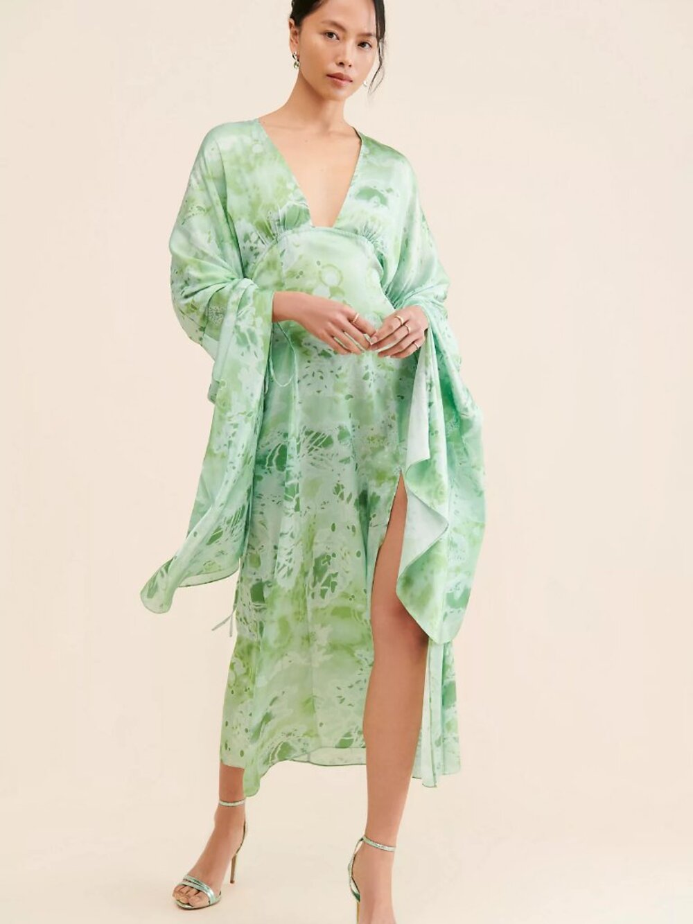 Antropologie Midas Midi Abstract Dress